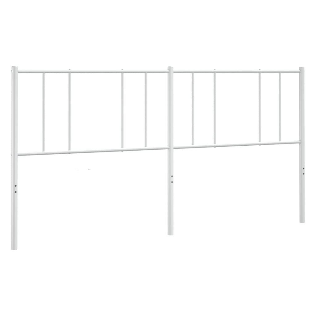Ersatz-Kopfteil Metall Weiß 193 cm