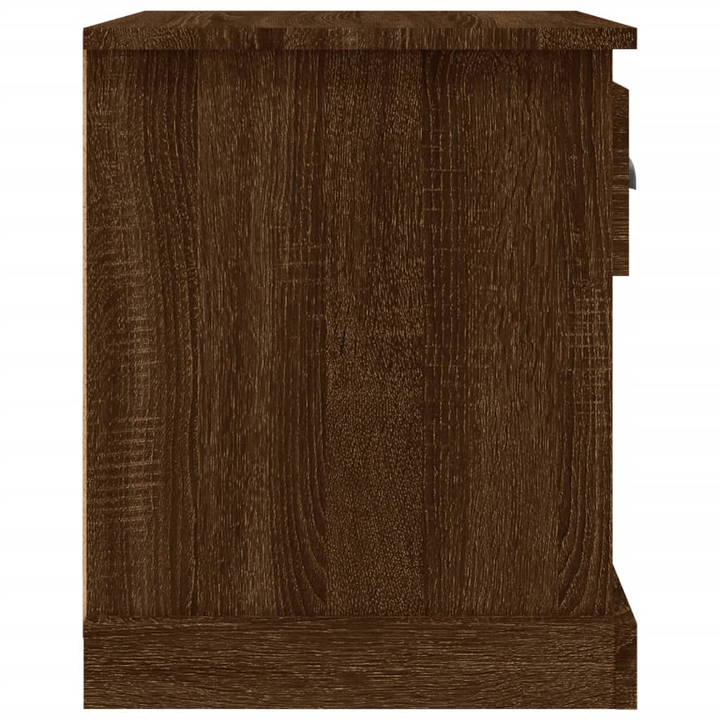Nachttische 2 Stk. Braun Eiche 39x39x47,5 cm Holzwerkstoff