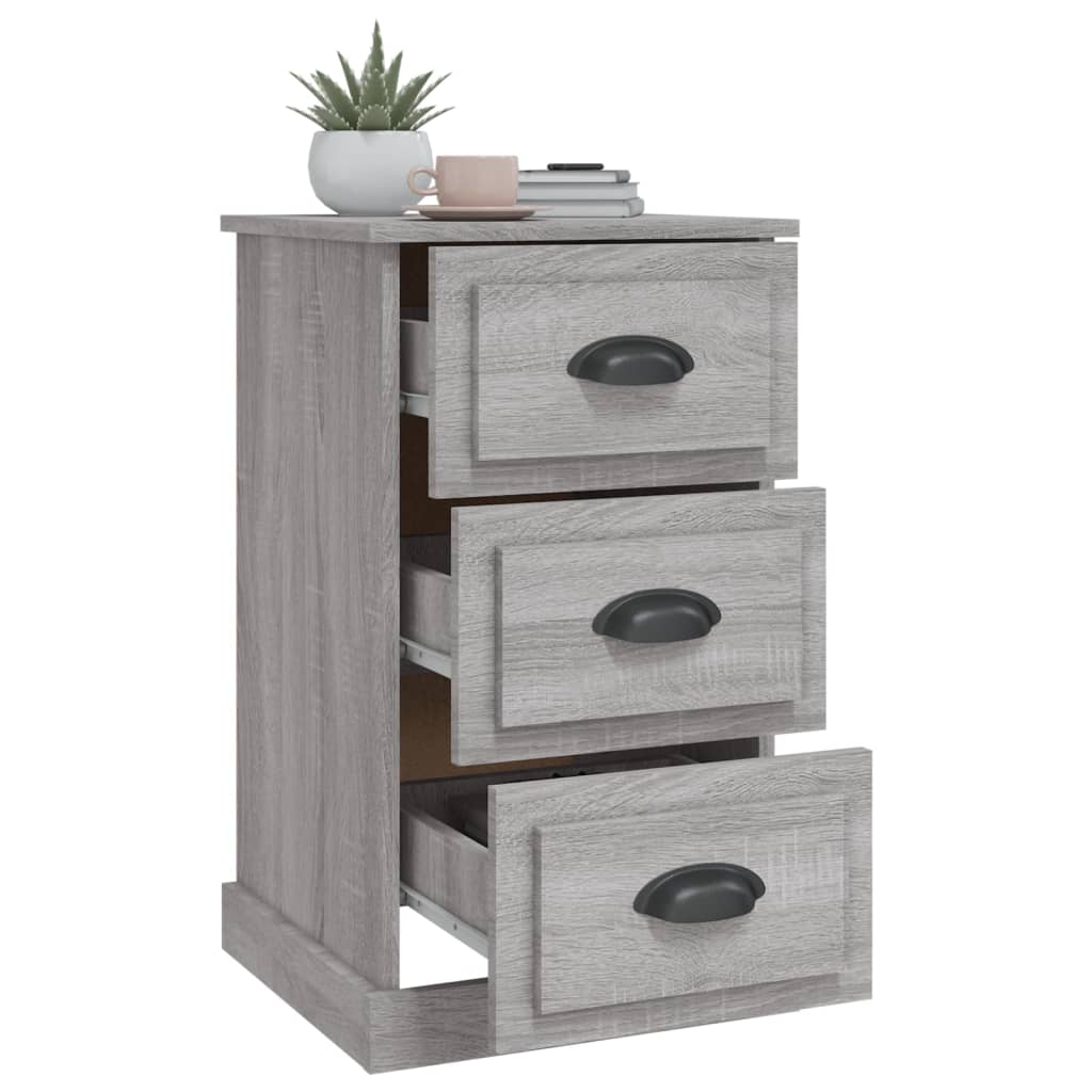 Nachttisch Grau Sonoma 39x39x67 cm Holzwerkstoff