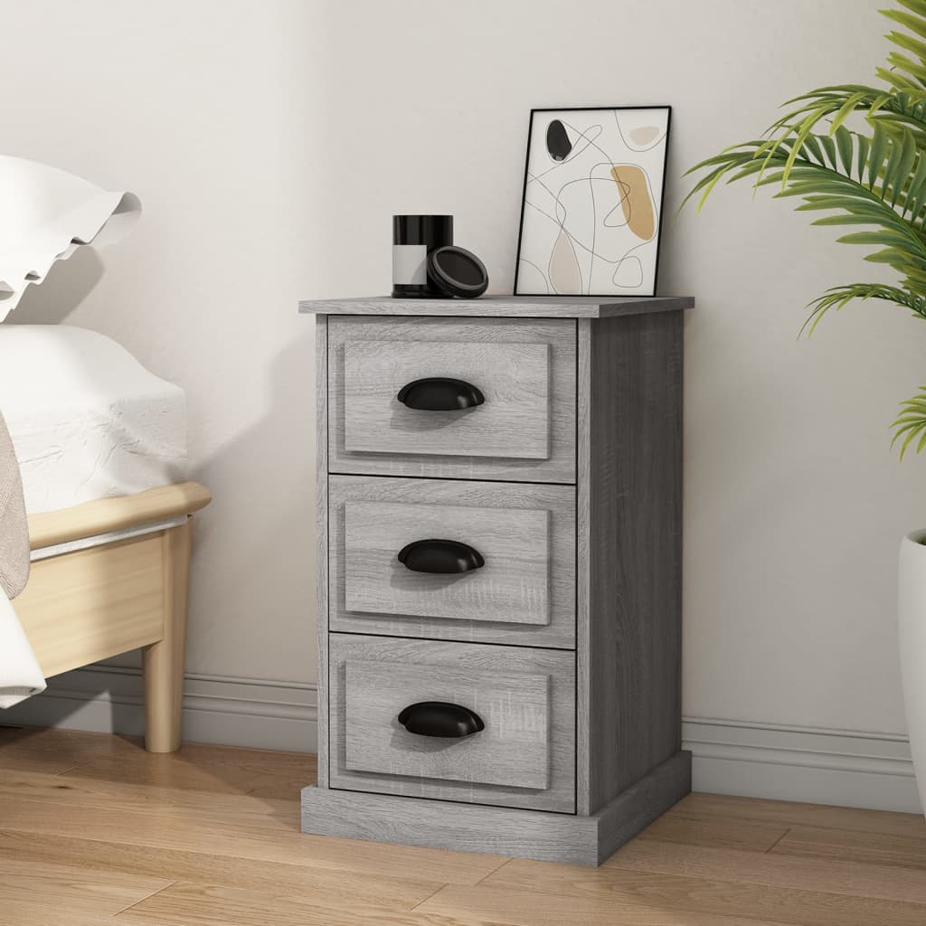 Nachttisch Grau Sonoma 39x39x67 cm Holzwerkstoff