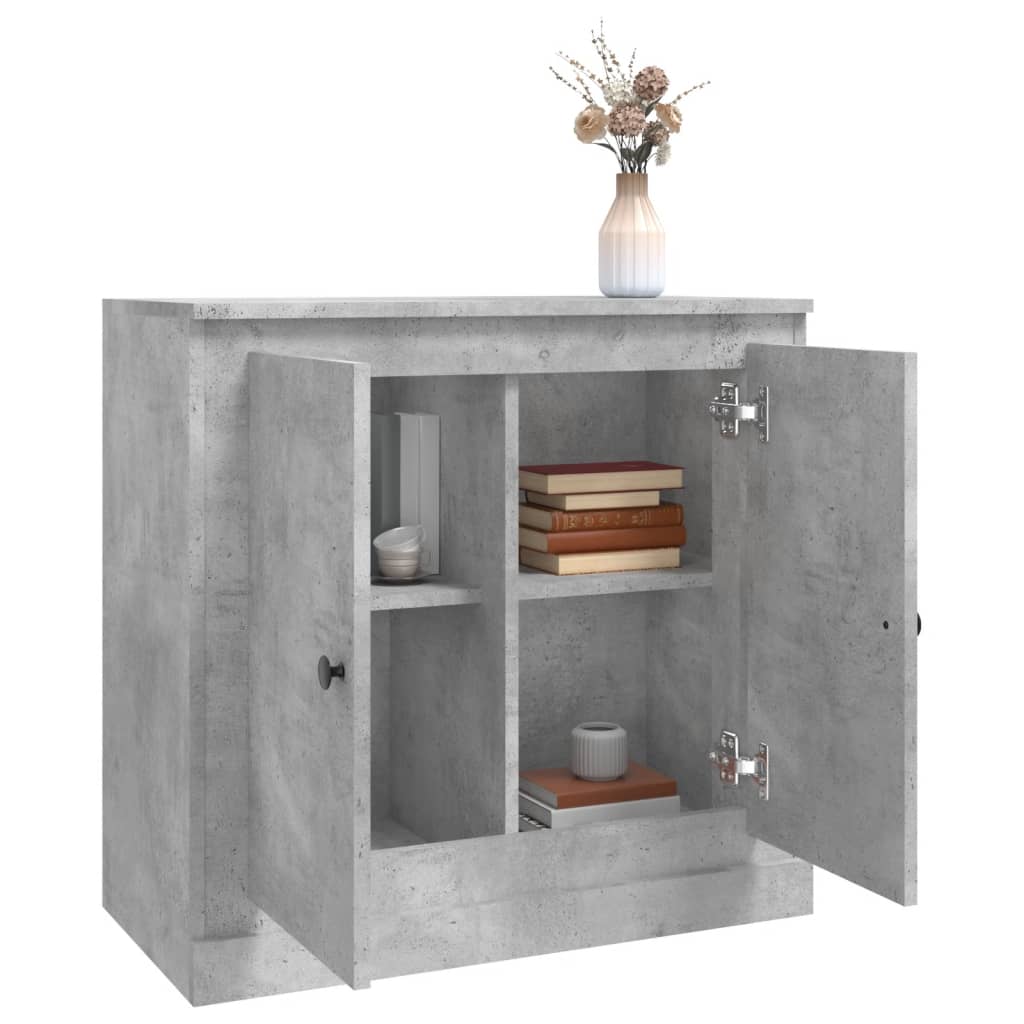 Sideboard Betongrau 70x35,5x67,5 cm Holzwerkstoff