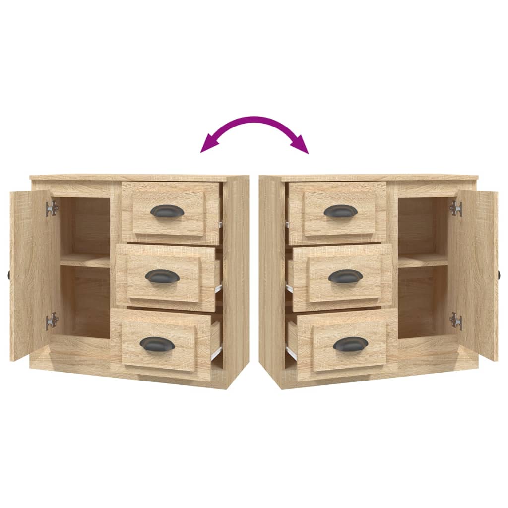 Sideboard Sonoma-Eiche 70x35,5x67,5 cm Holzwerkstoff
