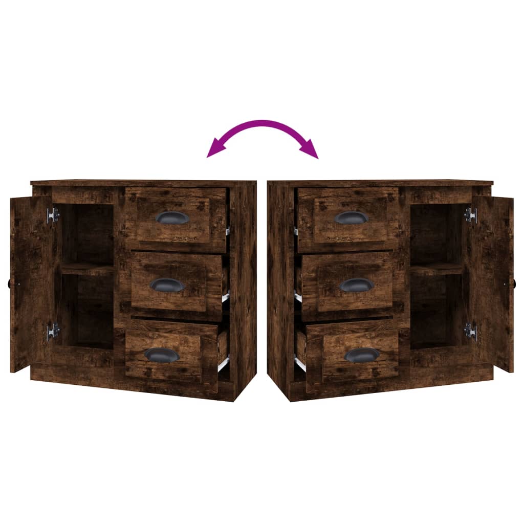 Sideboard Räuchereiche 70x35,5x67,5 cm Holzwerkstoff