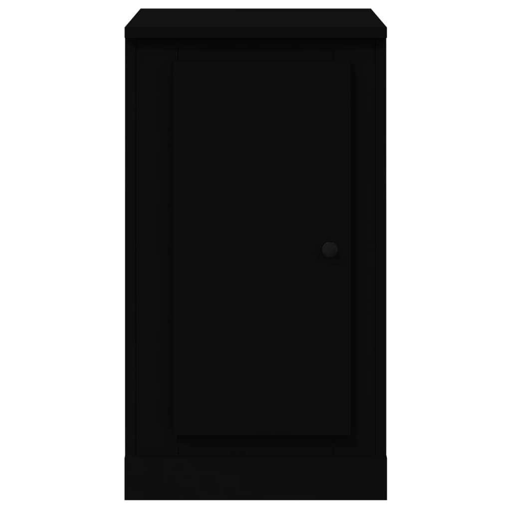 Sideboards 2 Stk. Schwarz 37,5x35,5x67,5 cm Holzwerkstoff