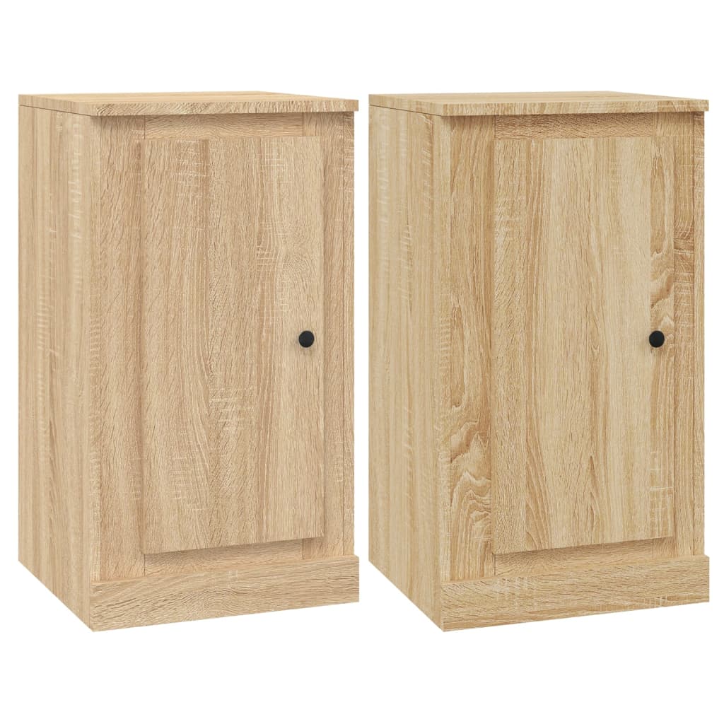 Sideboards 2 Stk. Sonoma-Eiche 37,5x35,5x67,5 cm Holzwerkstoff