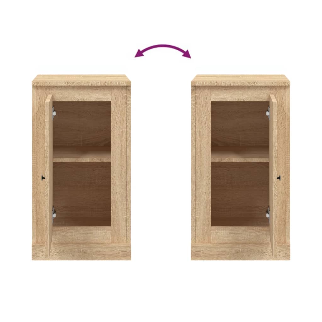 Sideboards 2 Stk. Sonoma-Eiche 37,5x35,5x67,5 cm Holzwerkstoff