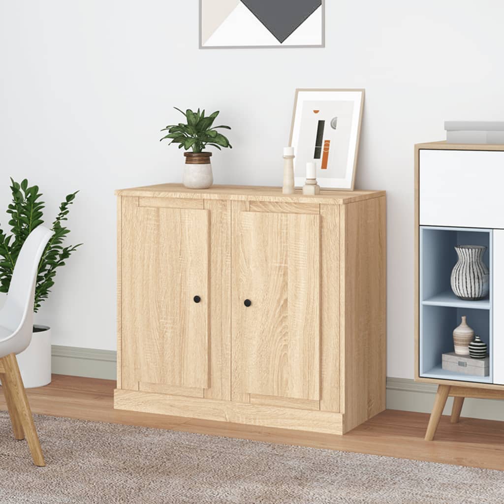 Sideboards 2 Stk. Sonoma-Eiche 37,5x35,5x67,5 cm Holzwerkstoff