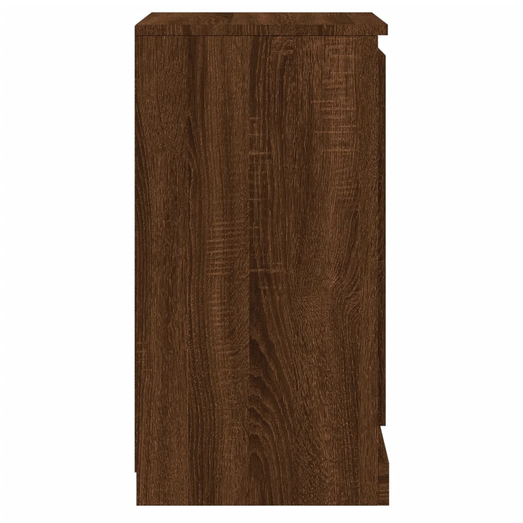 Sideboards 2 Stk. Braun Eichen-Optik 37,5x35,5x67,5 cm