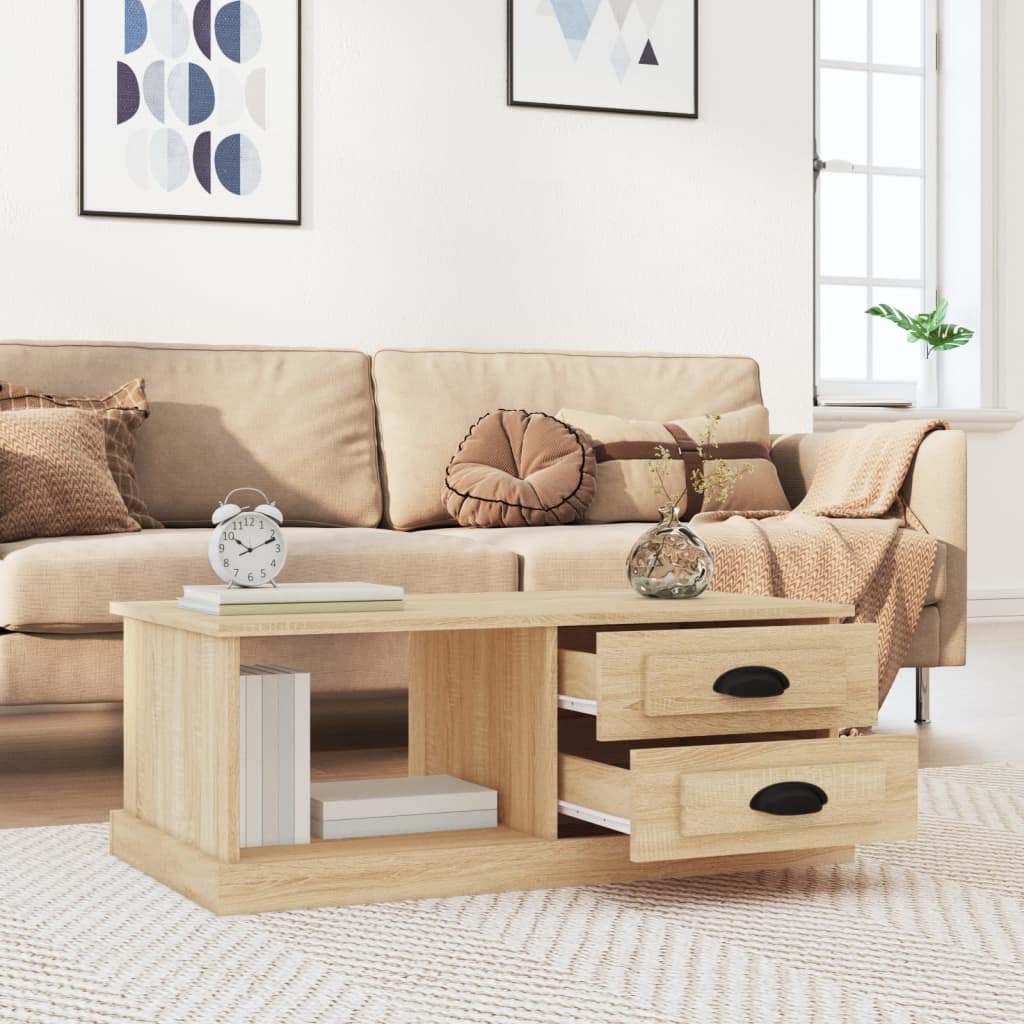 Couchtisch Sonoma-Eiche 90x50x35 cm Holzwerkstoff