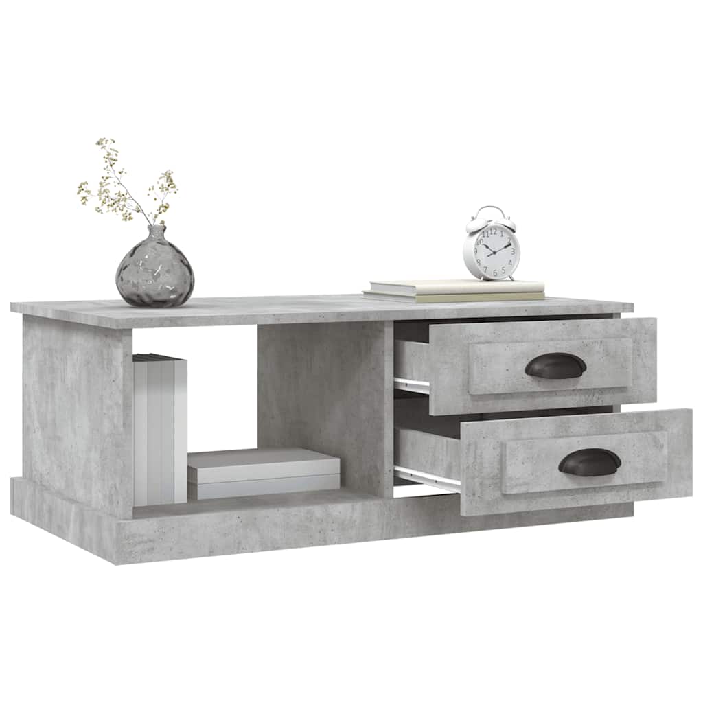 Couchtisch Betongrau 90x50x35 cm Holzwerkstoff