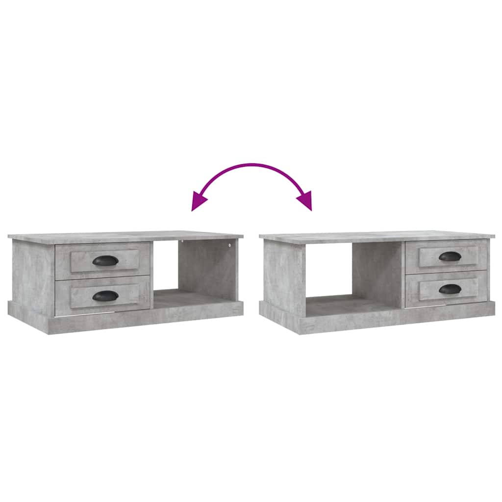 Couchtisch Betongrau 90x50x35 cm Holzwerkstoff