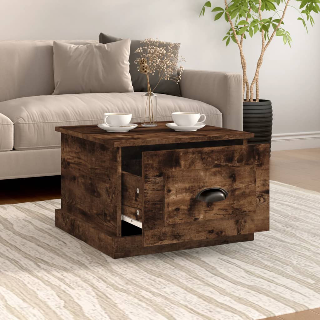 Couchtisch Räuchereiche 50x50x35 cm Holzwerkstoff