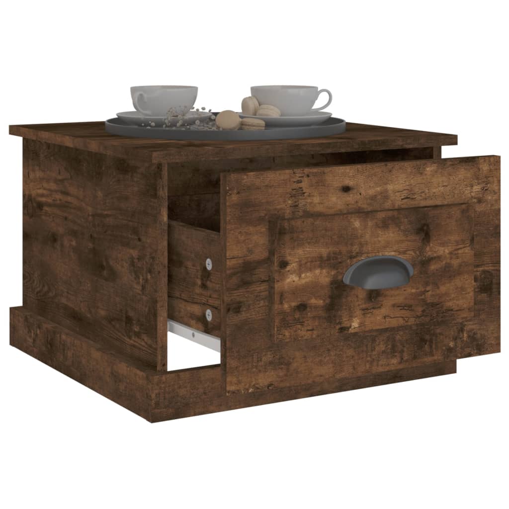 Couchtisch Räuchereiche 50x50x35 cm Holzwerkstoff