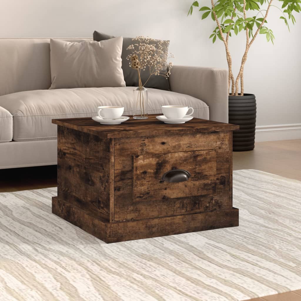 Couchtisch Räuchereiche 50x50x35 cm Holzwerkstoff