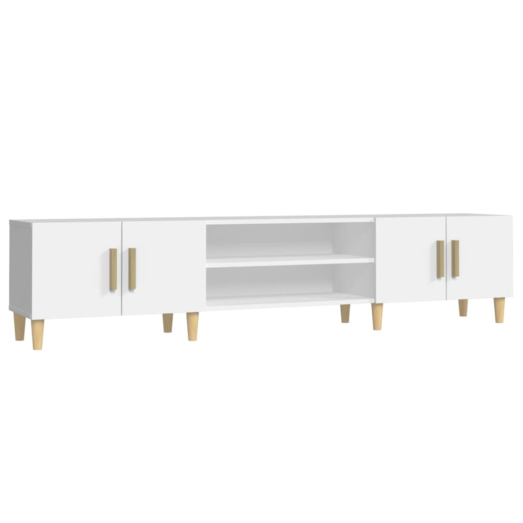 TV-Schrank Weiß 180 x 31,5 x 40 cm Holzwerkstoff