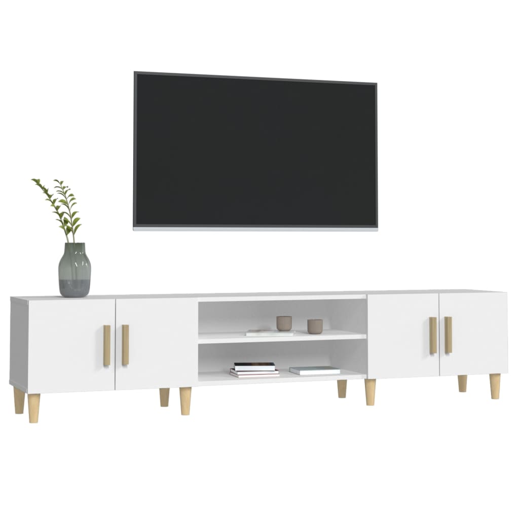 TV-Schrank Weiß 180 x 31,5 x 40 cm Holzwerkstoff