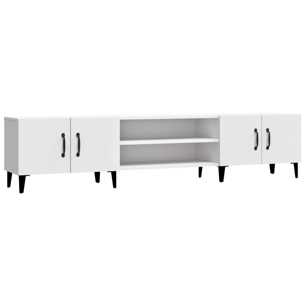 TV-Schrank Weiß 180 x 31,5 x 40 cm Holzwerkstoff