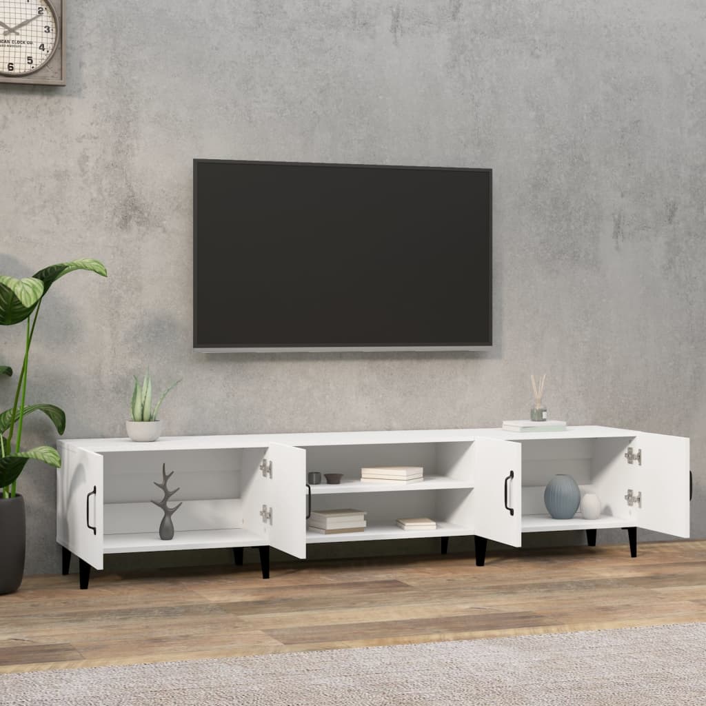 TV-Schrank Weiß 180 x 31,5 x 40 cm Holzwerkstoff