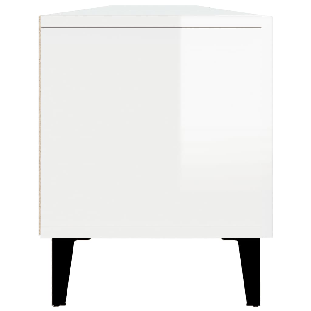 TV-Schrank Hochglanz-Weiß 180x31,5x40 cm Holzwerkstoff