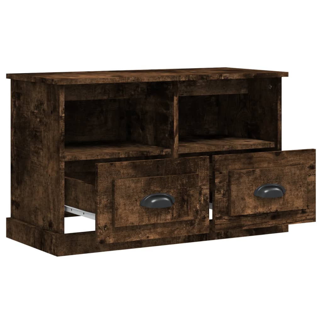 TV-Schrank Räuchereiche 80x35x50 cm Holzwerkstoff