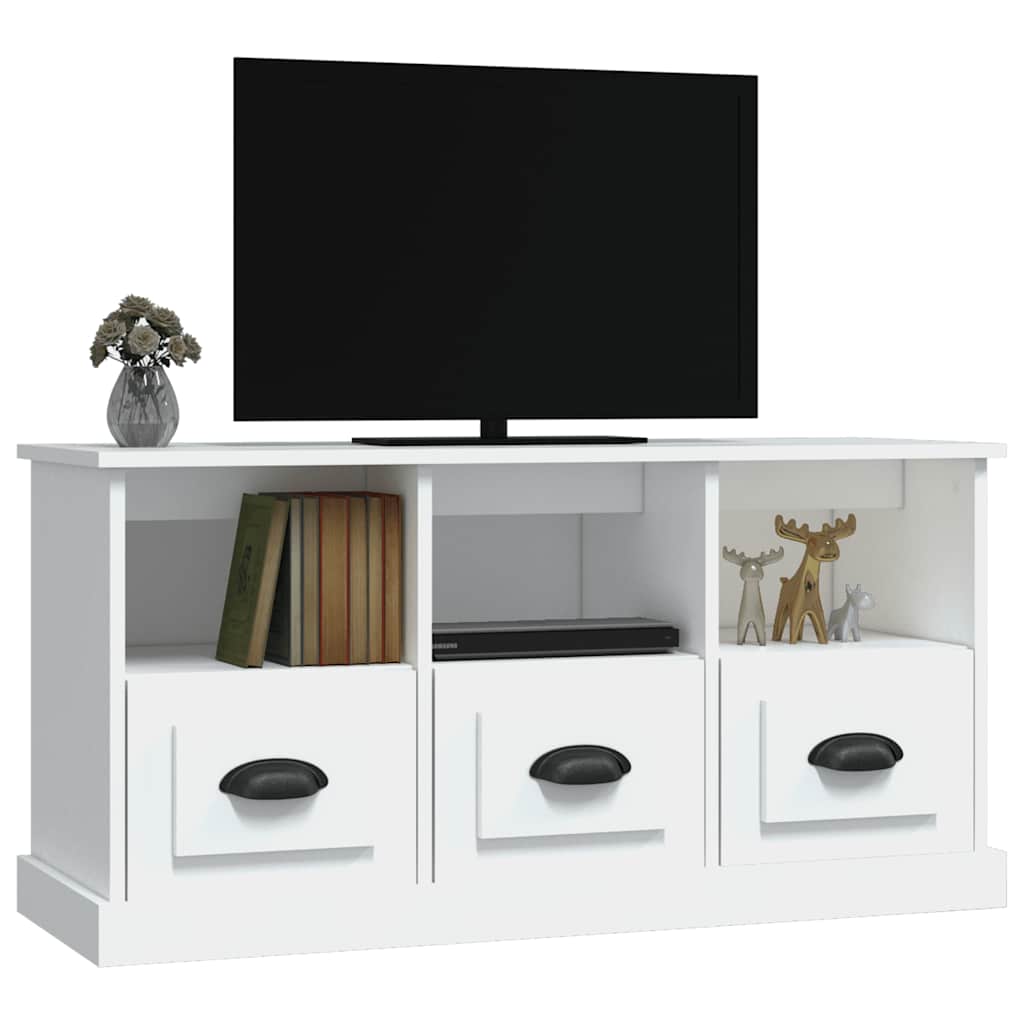 TV-Schrank Weiß 100x35x50 cm Holzwerkstoff