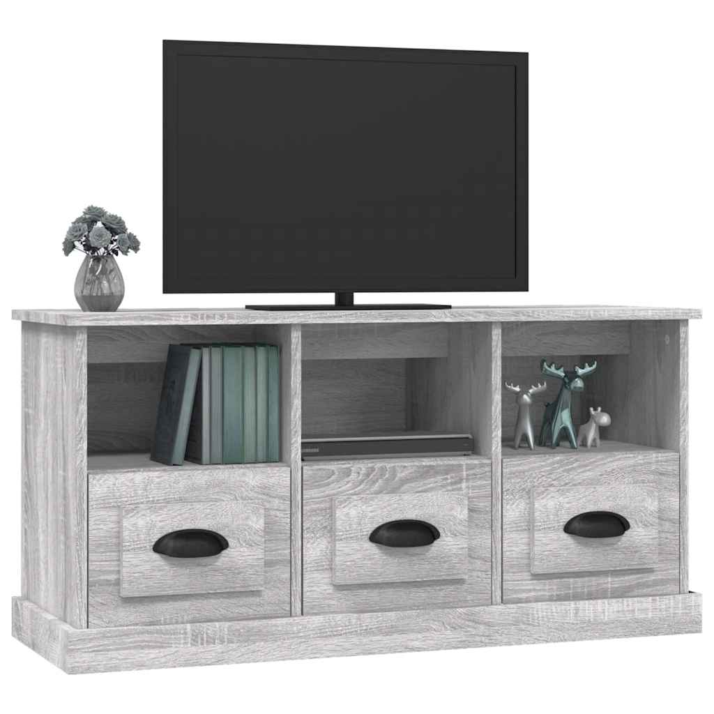 TV-Schrank Grau Sonoma 100x35x50 cm Holzwerkstoff
