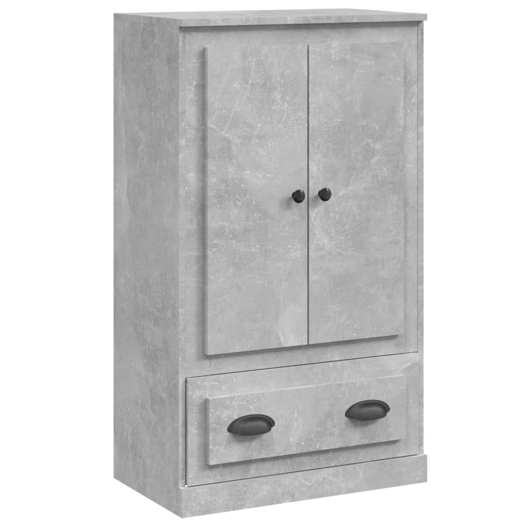 Highboard Betongrau 60x35,5x103,5 cm Holzwerkstoff
