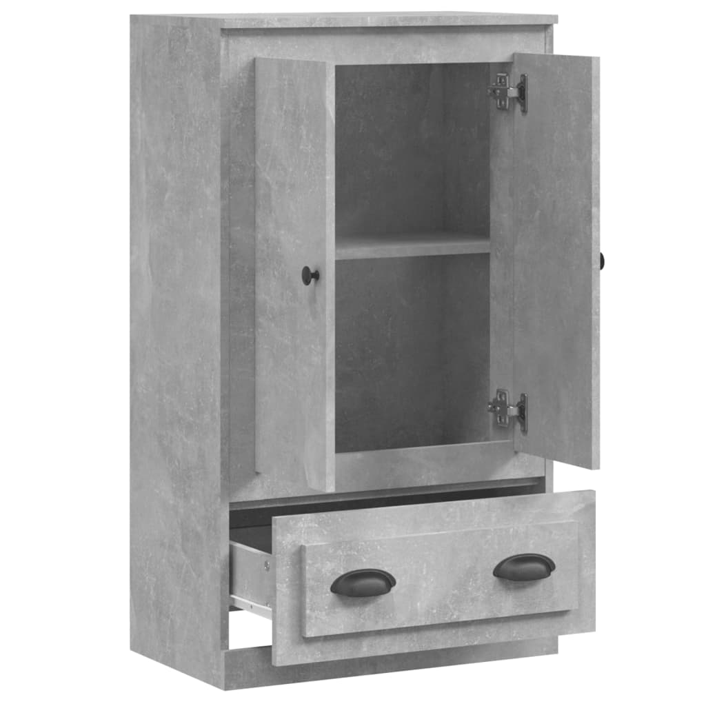 Highboard Betongrau 60x35,5x103,5 cm Holzwerkstoff