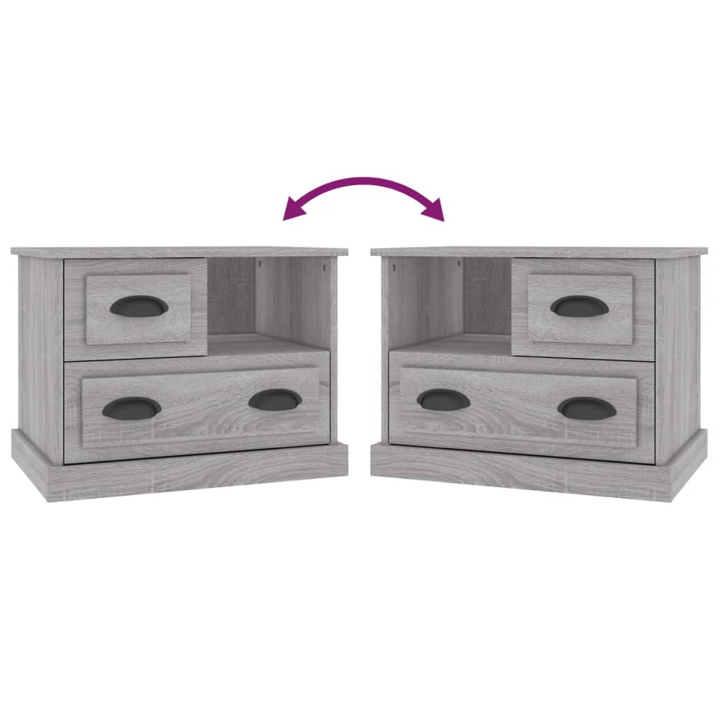 Nachttisch Grau Sonoma 60x39x45 cm