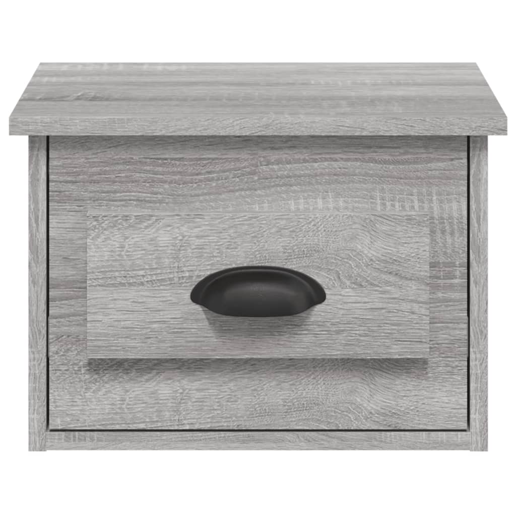 Wand-Nachttisch Grau Sonoma 41,5x36x28 cm
