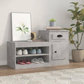 Schuhschrank Betongrau 100x42x60 cm Holzwerkstoff