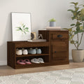 Schuhschrank Braun Eichen-Optik 100x42x60 cm Holzwerkstoff