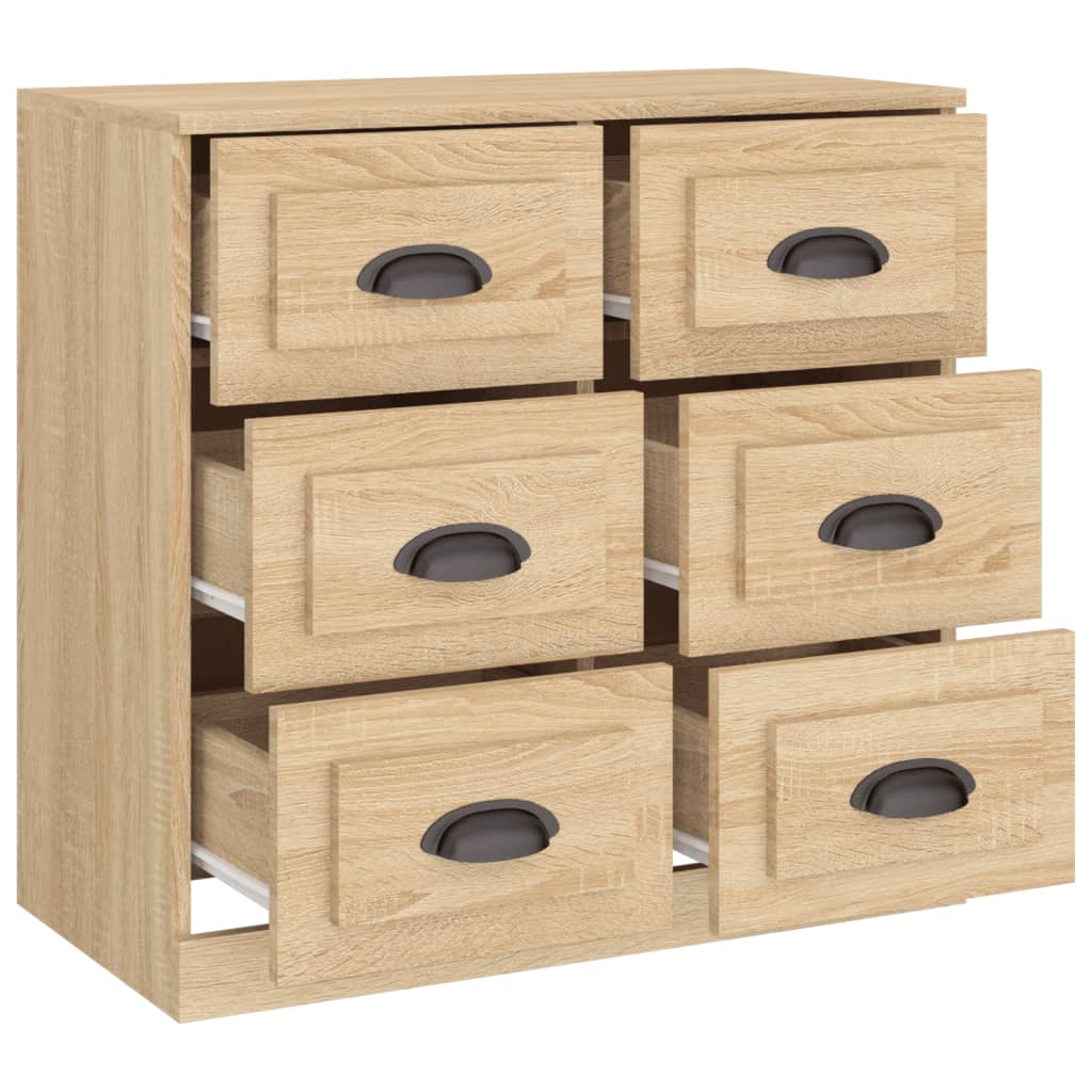 Sideboard Sonoma-Eiche 70x35,5x67,5 cm Holzwerkstoff