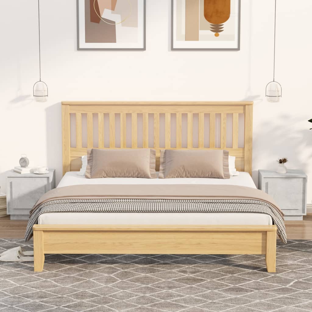 Nachttische 2 Stk. Betongrau 44x35x45 cm Holzwerkstoff