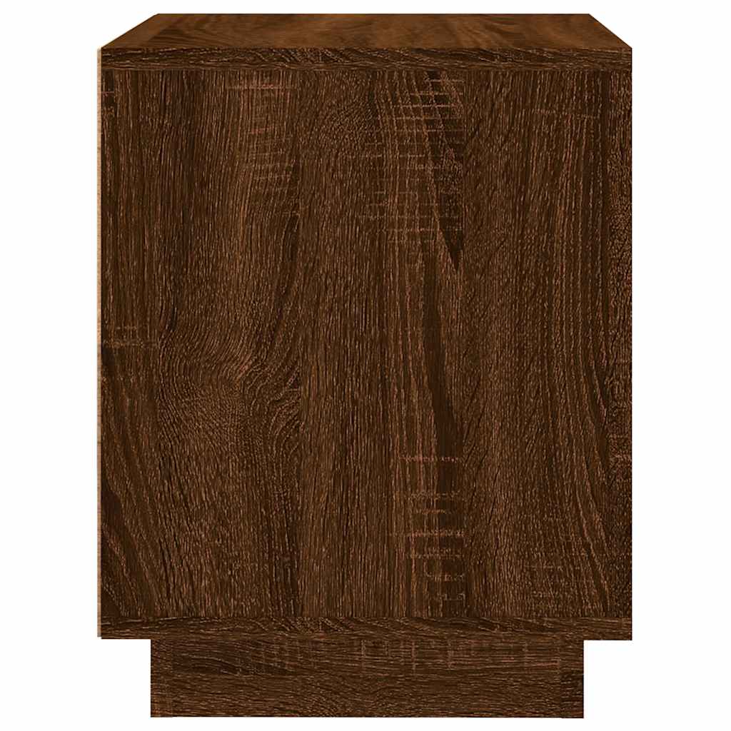 Nachttische 2 Stk. Braun Eichen-Optik 44x35x45 cm Holzwerkstoff