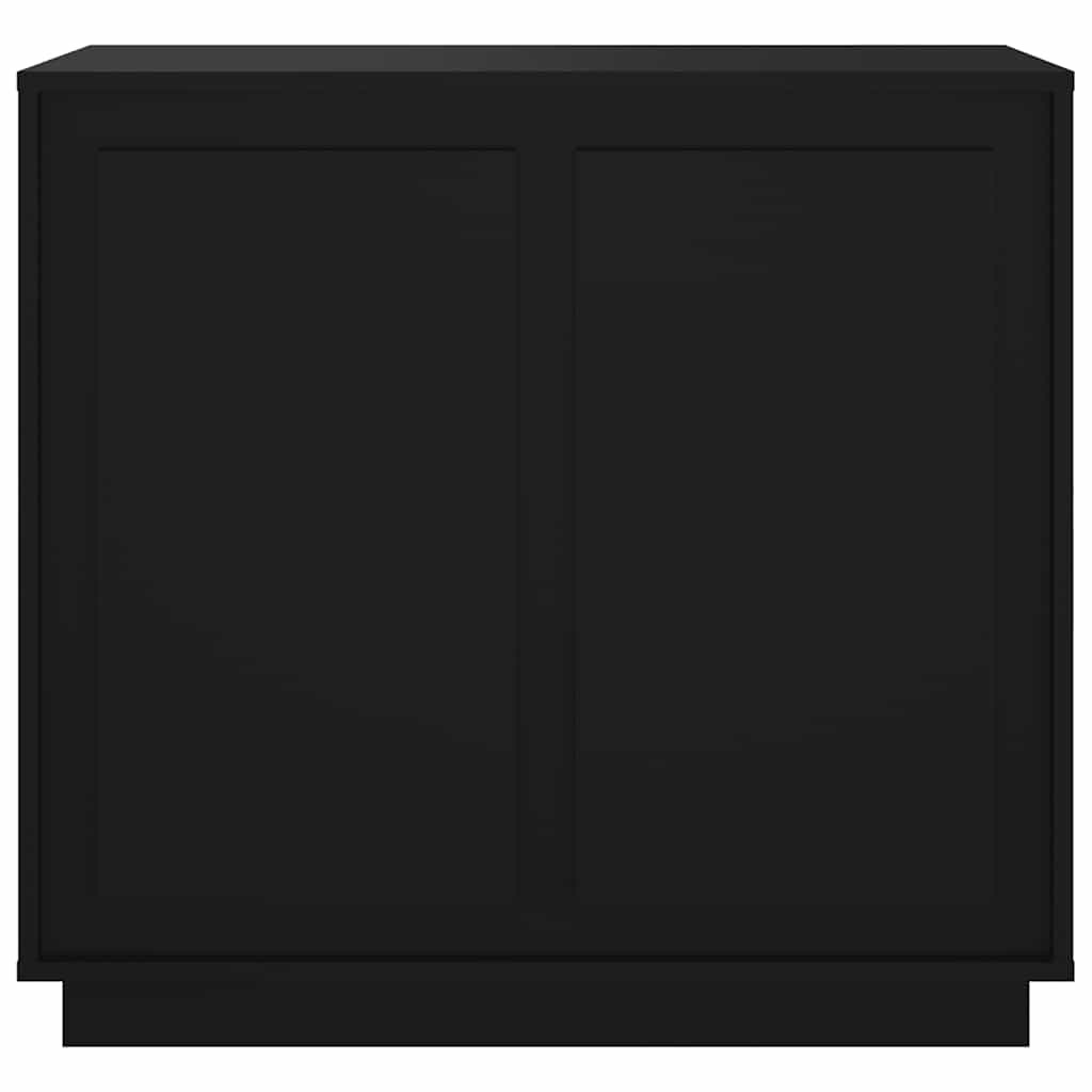 Sideboard Schwarz 80x34x75 cm Holzwerkstoff
