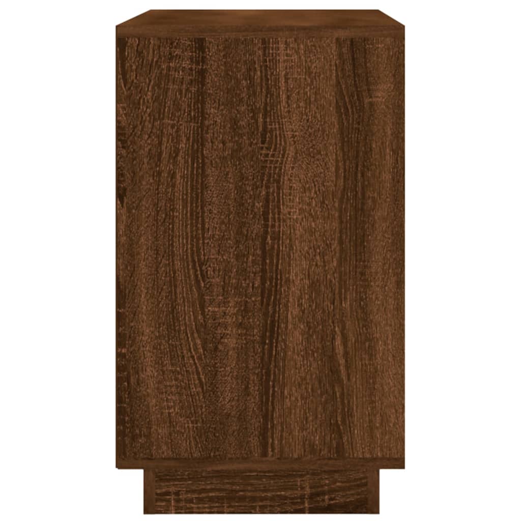 Sideboard Braun Eichen-Optik 102x35x60 cm Holzwerkstoff