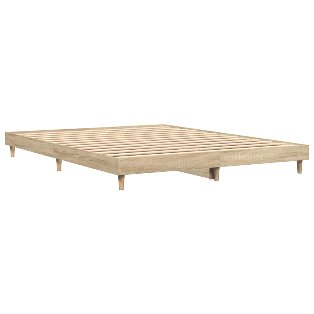 Bettgestell ohne Matratze Sonoma-Eiche 140x200 cm Holzwerkstoff