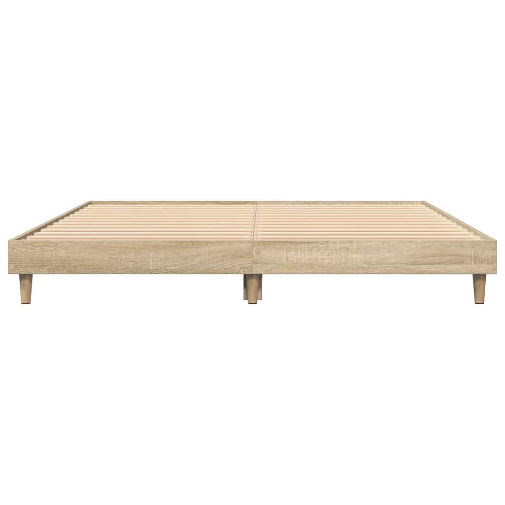 Bettgestell Sonoma-Eiche 135x190 cm Holzwerkstoff