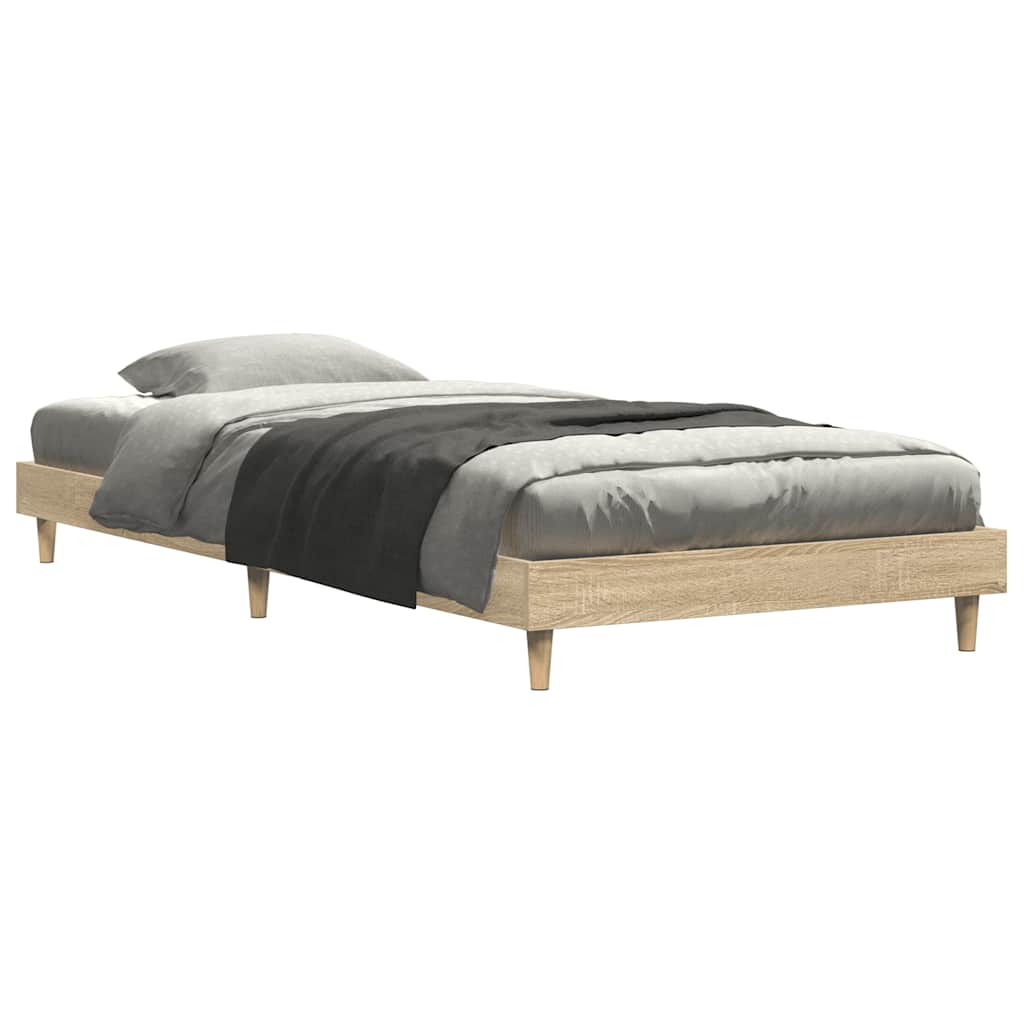 Bettgestell ohne Matratze Sonoma-Eiche 90x190 cm Holzwerkstoff