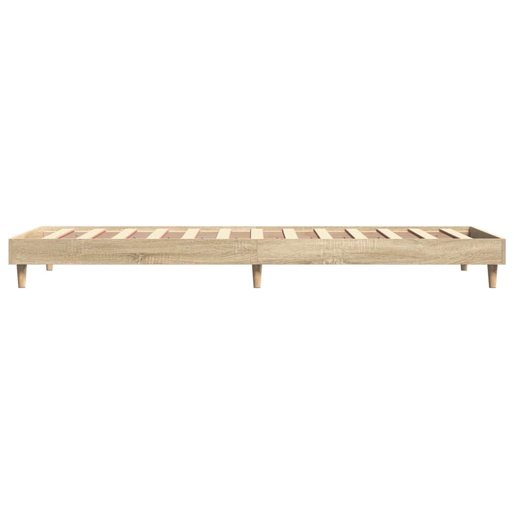Bettgestell ohne Matratze Sonoma-Eiche 90x190 cm Holzwerkstoff