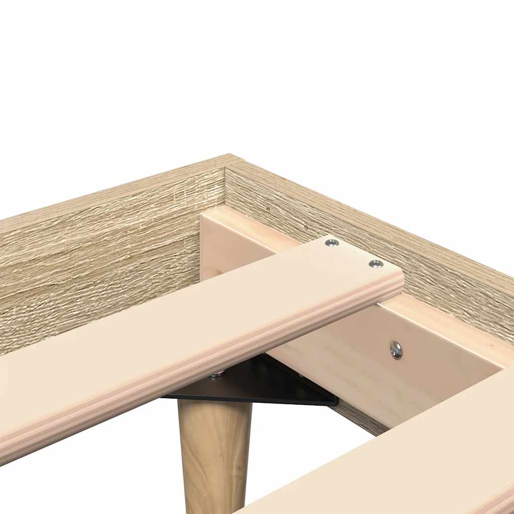 Bettgestell ohne Matratze Sonoma-Eiche 90x190 cm Holzwerkstoff