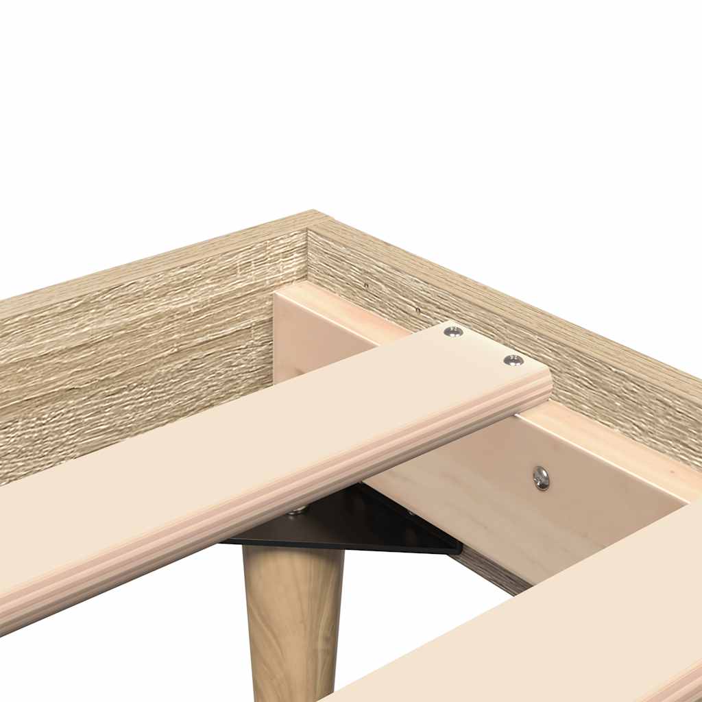 Bettgestell ohne Matratze Sonoma-Eiche 75x190 cm Holzwerkstoff