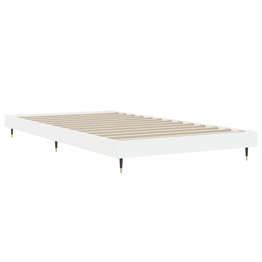 Bettgestell Weiß 90x200 cm Holzwerkstoff