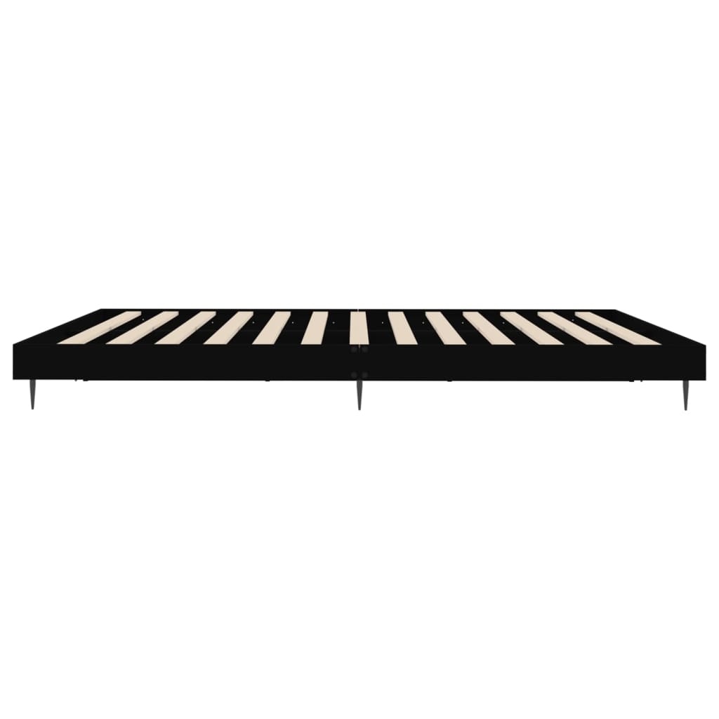 Bettgestell ohne Matratze Schwarz 180x200 cm Holzwerkstoff