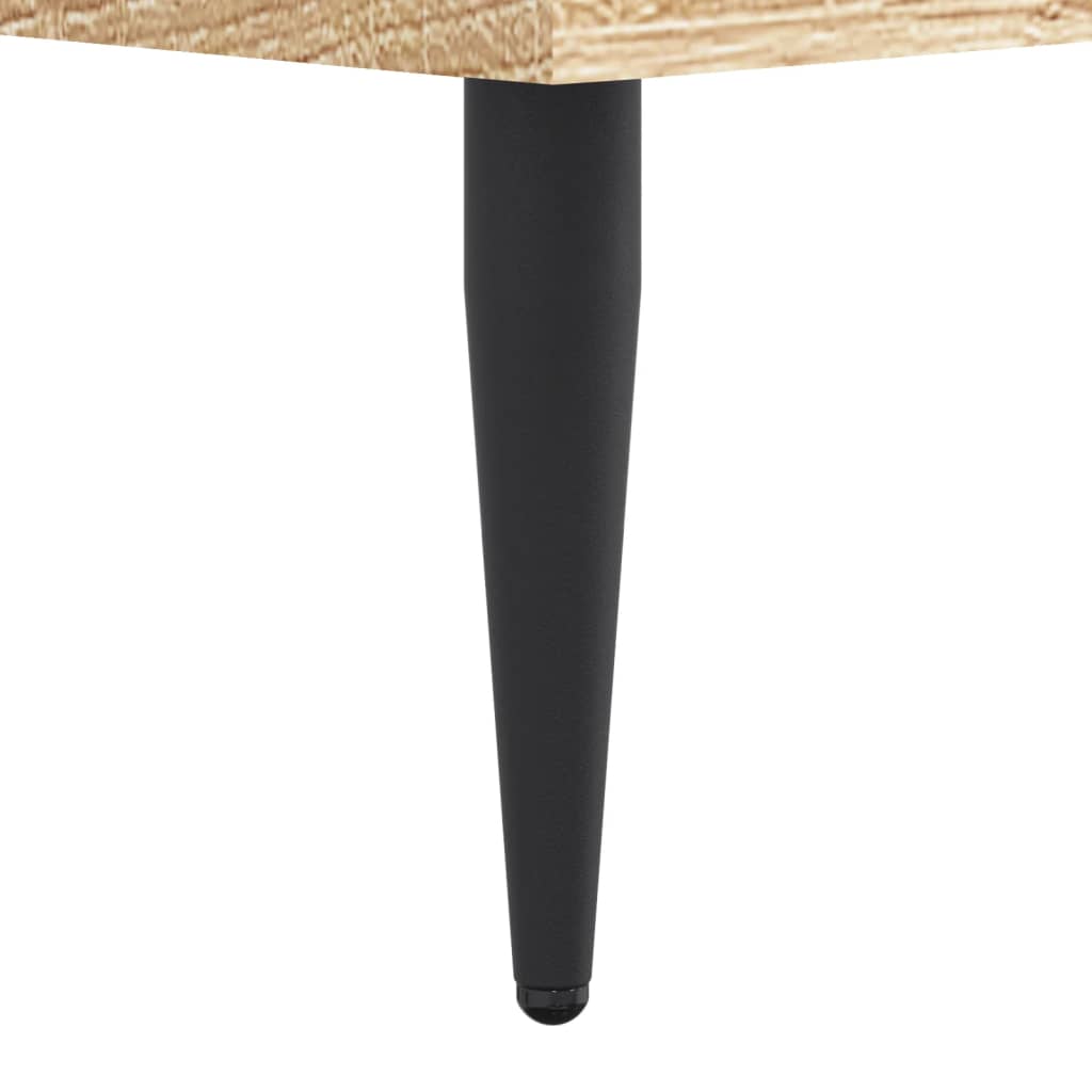 Bettgestell ohne Matratze Sonoma-Eiche 140x190 cm Holzwerkstoff