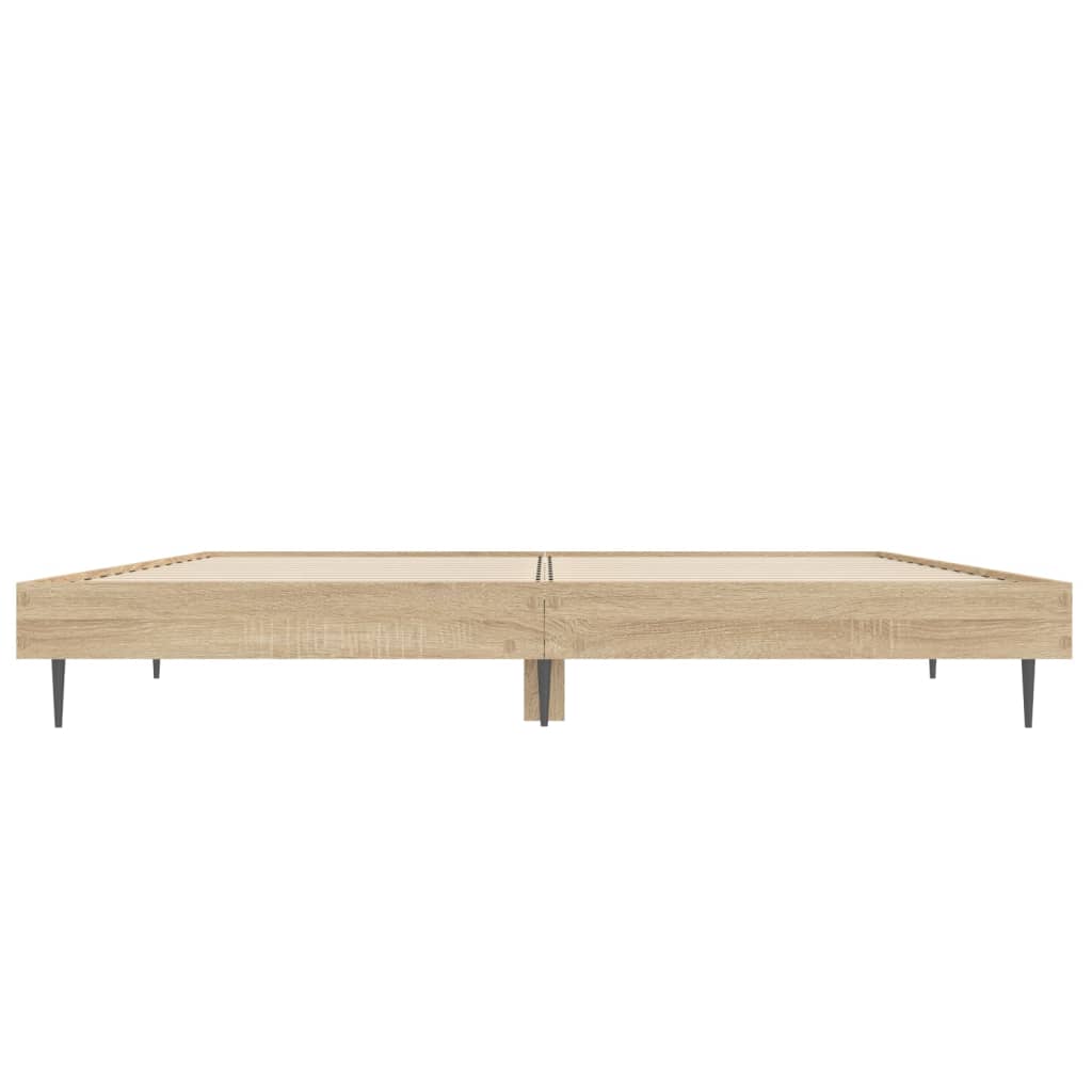 Bettgestell ohne Matratze Sonoma-Eiche 120x190 cm Holzwerkstoff
