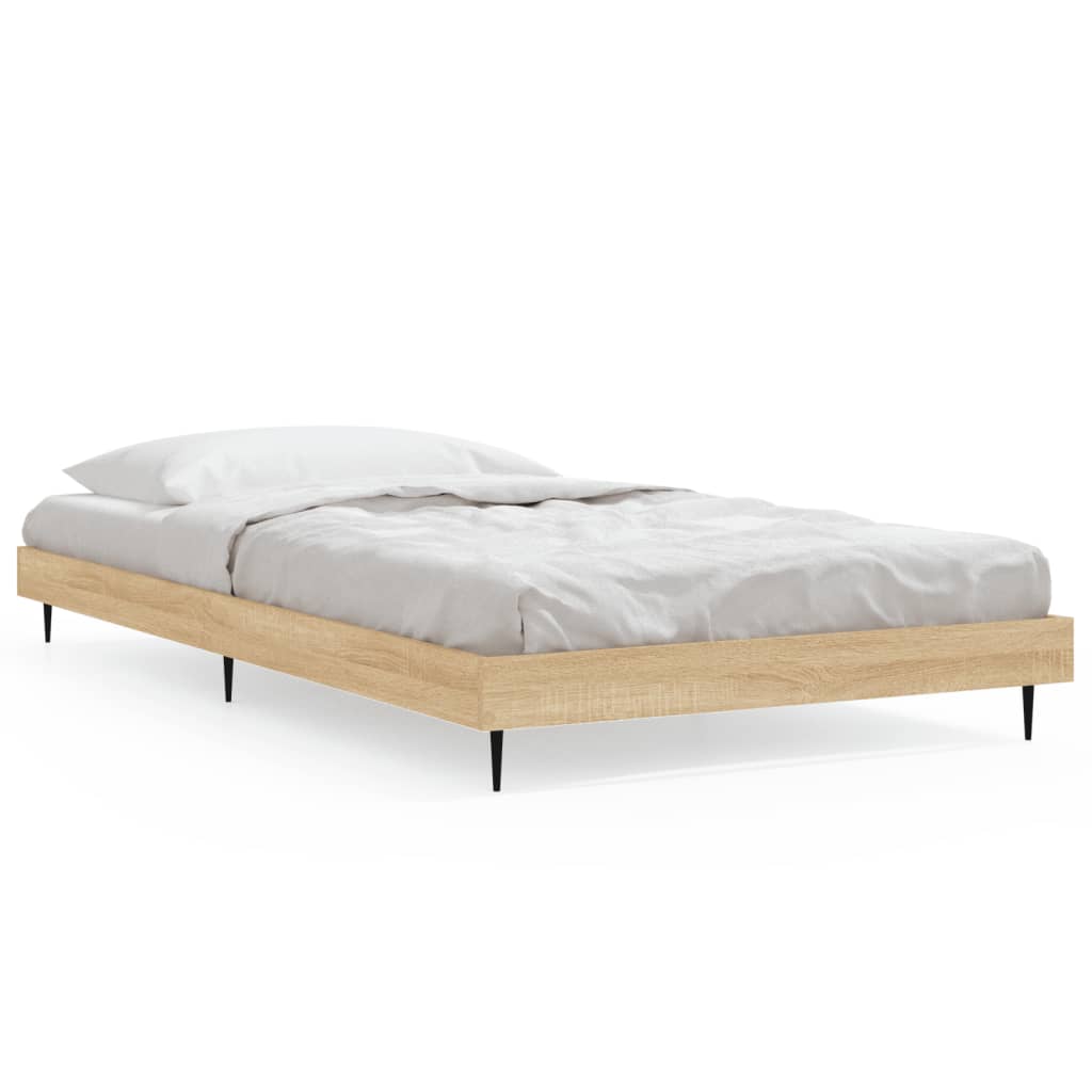 Bettgestell ohne Matratze Sonoma-Eiche 90x190 cm Holzwerkstoff