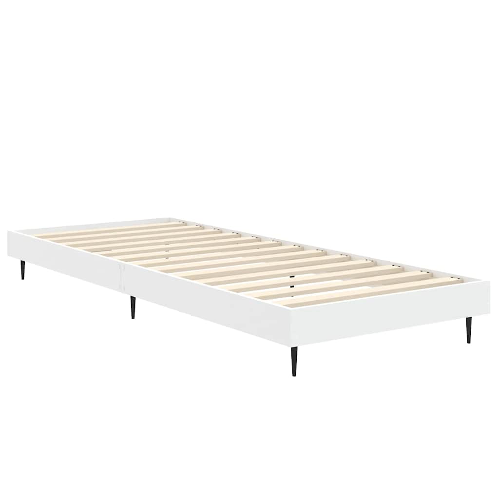 Bettgestell Weiß 75x190 cm Holzwerkstoff