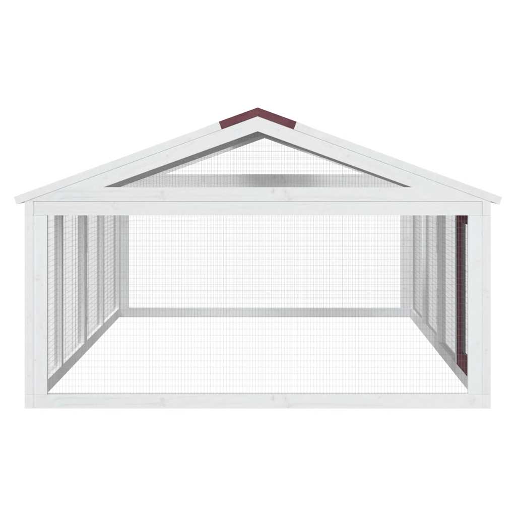 Freilaufgehege Mokka 200x112,5x74 cm Massivholz Kiefer
